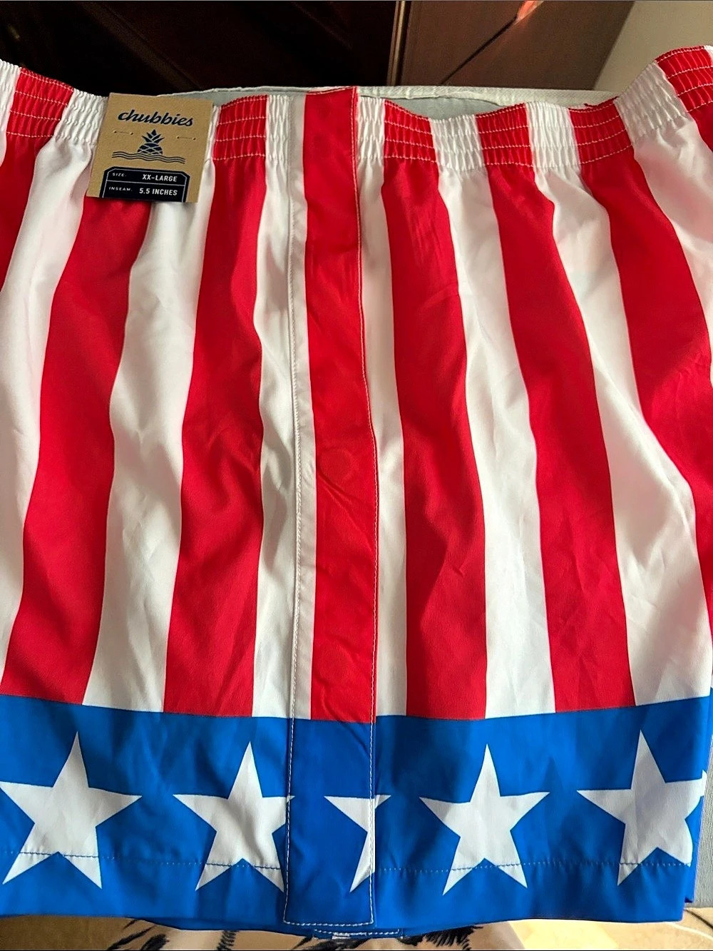 Chubbies The Patriotic Lights 5.5" Classic Swim Trunk XXL